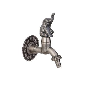 GRIFERIA PARA CANILLA JARDIN ESTALGRIF HAAZ VINTAGE ELEFANTE PLATINU