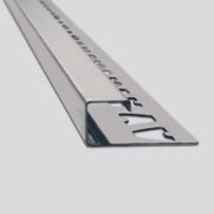 PERFIL TERMINACION ACERO INOXIDABLE ESPLENDOR 1CM X 220 CM COD 430/10 ATRIM