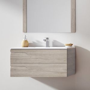 VANITORY SCHNEIDER RIVO DE COLGAR 80 CM PVC CALIFORNIA CON MESADA 1 AG