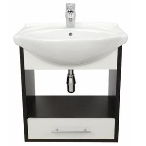 ROCA MUEBLE 60CM.WENGUE 1 CAJ. SUSP. MAHLER 1AG.