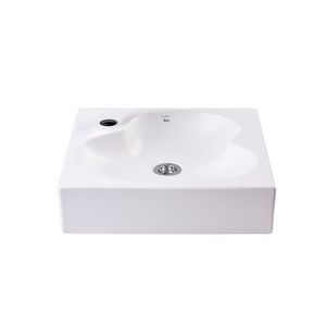 BACHA ROCA RUY OHTAKE 410 41X41X10,5 CM BLANCO MATE 1 AGUJERO