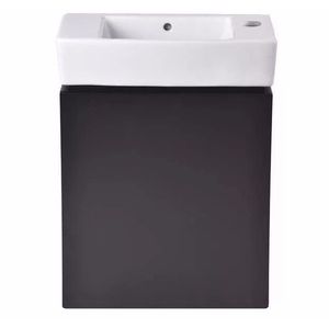 ROCA MUEBLE 50CM.WENGUE 1PTAS. SUSP.HALL 1AG.IZQ.