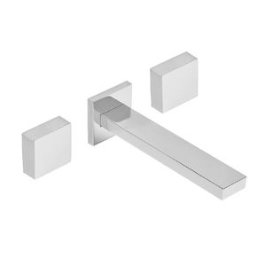 GRIFERIA PEIRANO PRADO DOBLE COMANDO PARA LAVATORIO DE PARED CROMO  62-191 CROMO