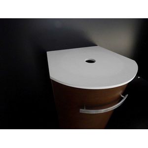 MESADA CAMPI DITTO 50 CM RESINA ACRILICA BLANCA