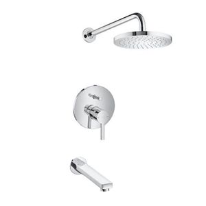 GRIFERIA ROCA NAIA MONOCOMANDO PARA DUCHA DE EMPOTRAR CROMO C/ TRANSF  A5D1296COL