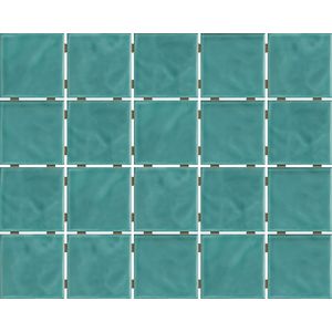 CERÁMICO PARA PILETA VERDE AGUA ONDA MESH BR 7,5 X 7,5 ELIIANE CAJA X 1,6 M2