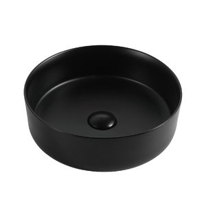 BACHA PEIRANIO DE APOYO REDONDA NEGRA DE 40 X 12,5  BCH11NG
