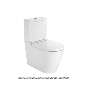INODORO DE PIE ROCA INSPIRA RIMELES LARGO BLANCO  1251240000200