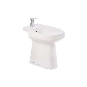 BIDET DE PIE ROCA MONACO CONFOT - 1 ORIFICIO CON LLUVIA BLANCO