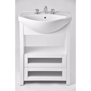 VANITORY ROCA MAHLER DE PIE CAJ. 60 CM BLANCO C/ MES LOSA SANITARIA  3 AG