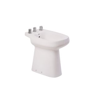BIDET DE PIE ROCA MONACO CONFOT - 3 ORIFICIO CON LLUVIA BLANCO