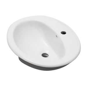 BACHA ROCA CAPRI 51X44X21 CM BLANCO 1 AGUJERO