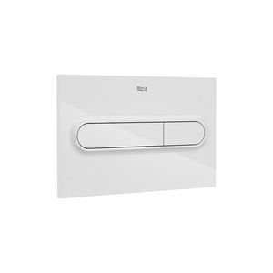 PLACA DE ACCIONAMIENTO CON DESCARGA DUAL ROCA BLANCA - A890195000