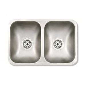 BACHA DOBLE 304 B.M 57 X 37 X 18 ACERO INOXIDABLE 304 ALFA