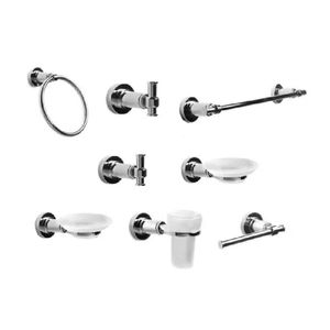 SET ACCESORIOS X 9 ESTALGRIF TAURO/FREE CROMO/ SATINADO/ CROMO