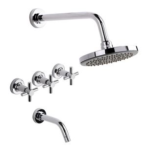 OUTLET GRIFERIA PARA DUCHA ESTALGRIF TAURO CRUZ CROMO SATINADO