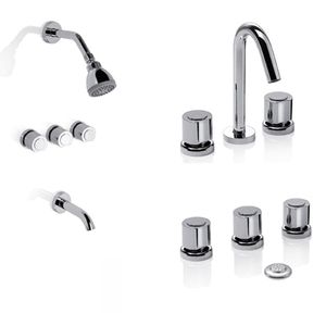 COMBO GRIFERIA PIAZZA OPTIMA CROMO BAÑERA/BIDET/LAVAT.31206/4/1