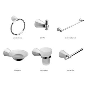 GRIFF DRISA ACCESORIOS CROMO/CROMO X 7 PZAS