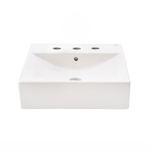 BACHA ROCA DIVERTA 470 47X44X10,5 CM BLANCO 3 AGUJEROS