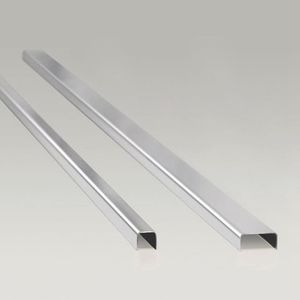 LISTEL U ROYAL ACERO INOXIDABLE ESMERILADO AMEX 10 X 2,2