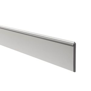 ZOCALO DECO ALUMINIO CROMO MATE X 2,5 M COD. 2103 ATRIM