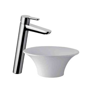 LAVATORIO MONOCOMANDO ALTO CROMO PUELO 0181.02/B5 FV