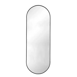 DISEÑO ESPEJO OVAL NEGRO 35 X 100CM.