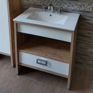 VANITORY W.V NORWAY ATAKAMA ABIERTO 80 CM C/ MES LOSA 3AG