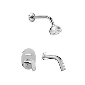 GRIFERIA ROCA CORAL MONOCOMANDO PARA DUCHA DE EMPOTRAR CROMO C/ TRANSF A5D1287COL