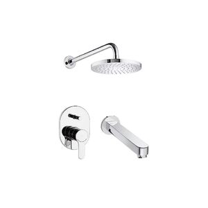 GRIFERIA ROCA L20 MONOCOMANDO PARA DUCHA DE EMPOTRAR CROMO C/ TRANSF A5D1209COL