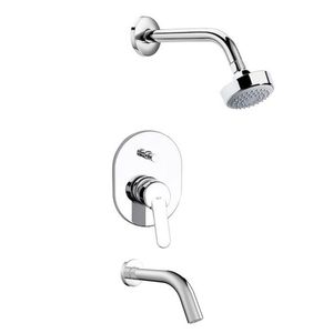 GRIFERIA ROCA VICTORIA MONOCOMANDO PARA DUCHA CROMO DE EMPOTRAR C/TRANSF A5D1225COL