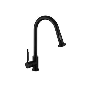 MONOCOMANDO DE COCINA CON ROCIADOR EXTRAIBLE GOURMET PIAZZA NEGRO