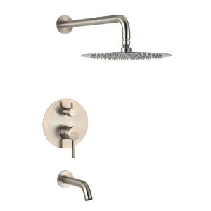 GRIFERIA PEIRANO STEEL MONOCOMANDO PARA DUCHA DE EMBUTIR C/TRANSF 80-205 CROMO