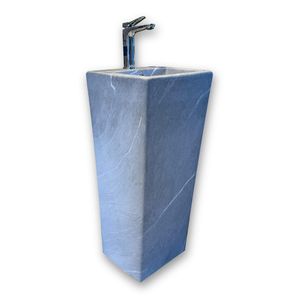 BACHA PEDESTAL MURA COD: 306SDH 34 X 34 X 82 STONE GREY