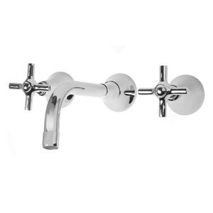 OUTLET GRIFERIA PARA LAVATORIO PARED ESTALGRIF ELEVEN CRUZ CROMO/ SATINADO