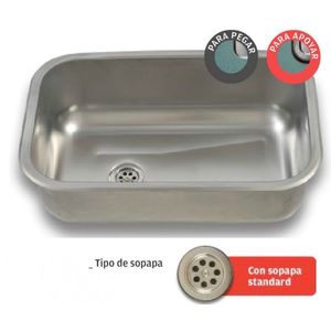 ARIEL FALLADA 4305 BACHA A.INOX.S/52X32X18 OFF***