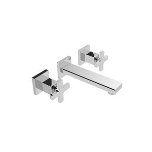 GRIFERIA PARA LAVATORIO PARED ESTALGRIF QUARTIER CRUZ CROMO