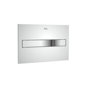 PLACA DE ACCIONAMIENTO CON DESCARGA DUAL ROCA CROMO - A890196001