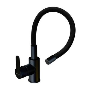 MONOCOMANDO DE COCINA PEIRANO COLORS BLACK CON CABEZAL FLEXIBLE