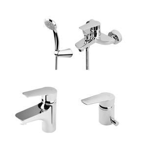 COMBO MONOCOMANDO ESTALGRIF JUNO BAÑERA/BIDET/LAVATORIO P/ BAJO CROMO