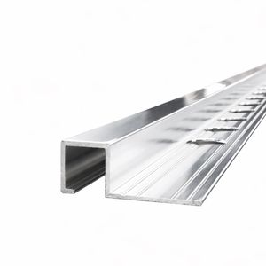 PERFIL MURA GUARDACANTO CUADRA DE ALUMINIO BRILLANTE 10MM X 2.5 METROS (3421)