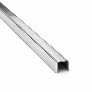 PERFIL MURA LISTEL U BRILLANTE 9MM X 10MM X 2.5 METROS (430/01)