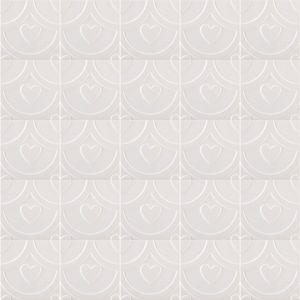 CERAMICO 25 X 25 AGATHA COEUR BLANCO PAMESA CAJA x 1,06M2