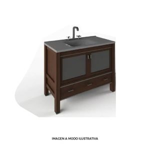 VANITORY WATERVAN ATENAS CERRADO DE PIE 100 CM TABACO C/ MES LOSA 1 AG