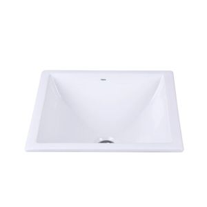 BACHA CUBA CUADRADA 410 X 410 CAPEA BLANCA