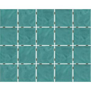 CERÁMICO PARA PILETA VERDE AGUA ONDA MESH BR 7,5 X 7,5 ELIIANE CAJA X 1,6 M2