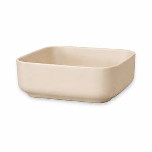 BACHA DE APOYO MURA COD: 015MK 39 X 39 X 14 CM BEIGE MATE