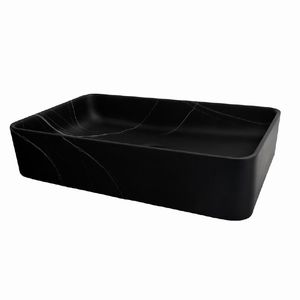 BACHA DE APOYO MURA COD: 9636 P-069 51 X 35 X11 CON SOPAPA BLACK