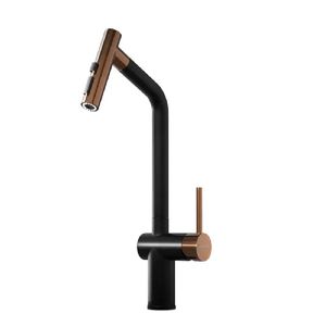 GRIFERIA JOHNSON DE COCINA MONOCOMANDO GLOW GOLD BLACK (COGLOWGOB)