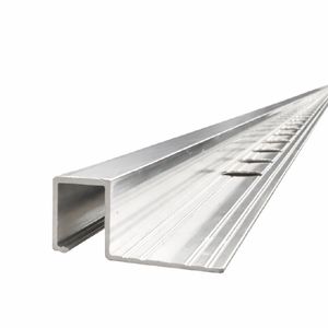 PERFIL MURA GUARDACANTO CUADRA DE ALUMINIO BRILANTE 12MM X 2.5 METROS (3461)